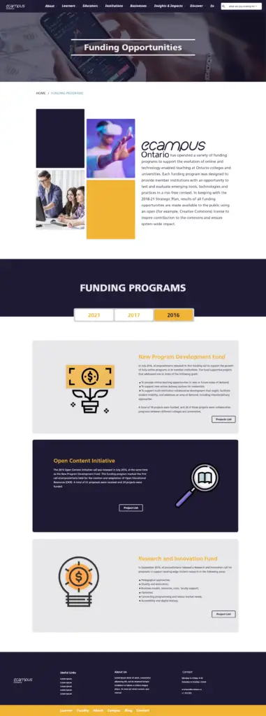 Funding Programs – 2